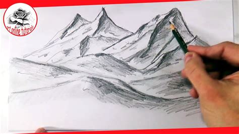 How To Draw Realistic Mountains With Pencil Step By Step
