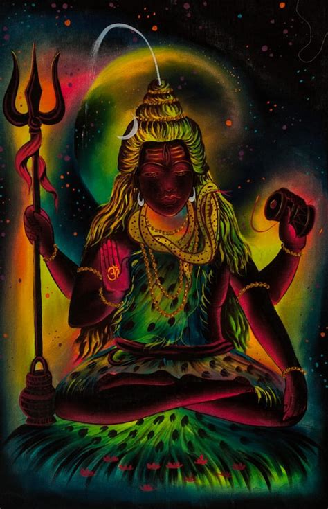 Psychedelic Shiva Wallpaper