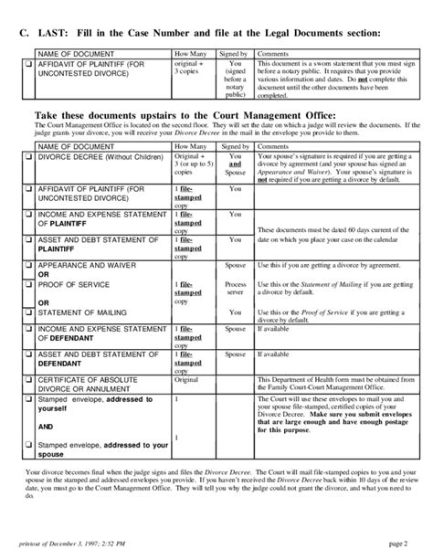 Where can i find free do it yourself divorce forms for oklahoma? Instructions Uncontested Divorce Packet (No Children) - Hawaii Free Download