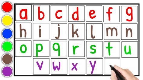Learn To Write Alphabet A To Z Abcdefghijklmnopqrstuvwxyz Alphabet