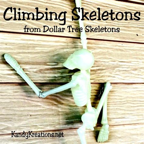 Diy Party Mom How To Make Climbing Skeletons From Dollar Tree Skeletons