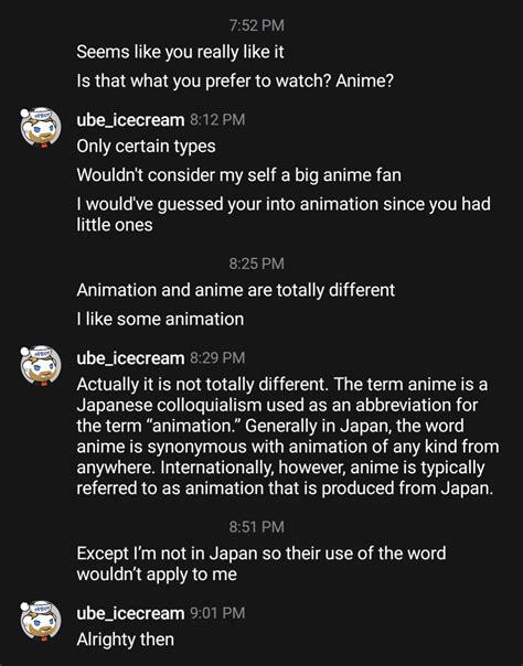 Had A Conversation About Anime Earlier Today Not Sure If Theres Any
