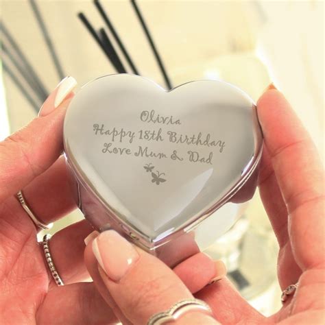 Led Lighted Heart Shape Storage Proposal Ring Box For Wedding