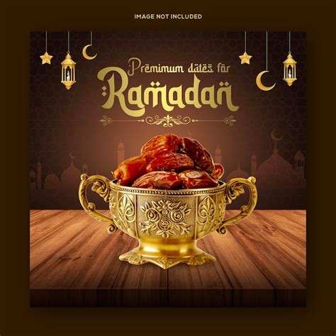 Premium Psd Ramadan Kareem Special Food Menu Social Media Post Banner
