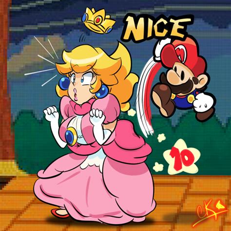 Paper Mario And Peach By Cklevel99 On Newgrounds