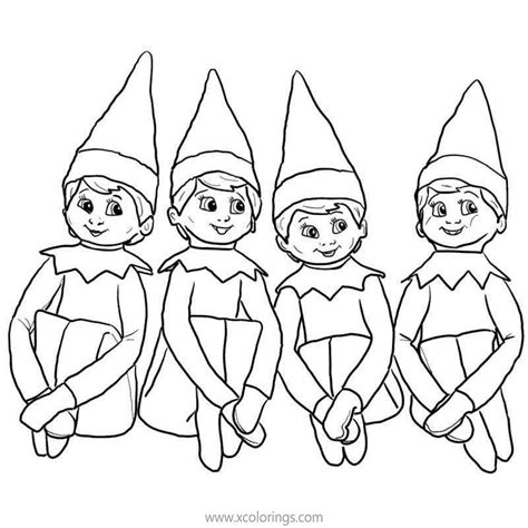 Elf On The Shelf Wordsworth Skating Coloring Pages
