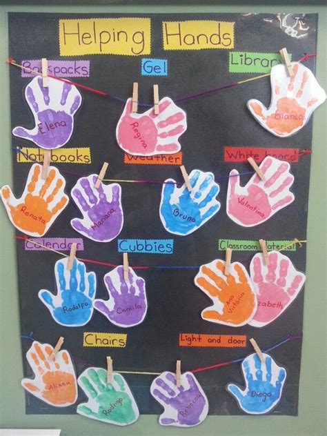 Helping Hands School Crafts Cubbies Classroom Helping Hands
