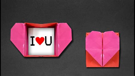 Origami Heart Box And Envelope Envelope De Coração Caixa De Coração