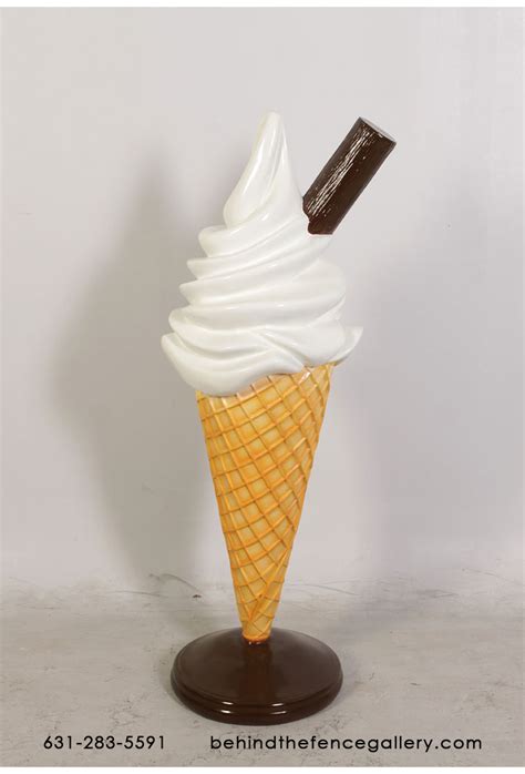 Soft Ice Cream Cone Statue Click Image To Close