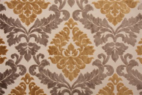 Top quality brand new fabrics each season. Hamilton Kingsland Velvet Upholstery Fabric in Gold Made in India