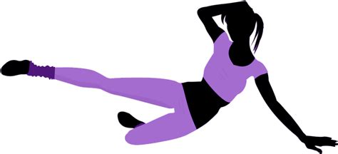Girl Doing Aerobic Exercises Royalty Free Svg Cliparts Vectors