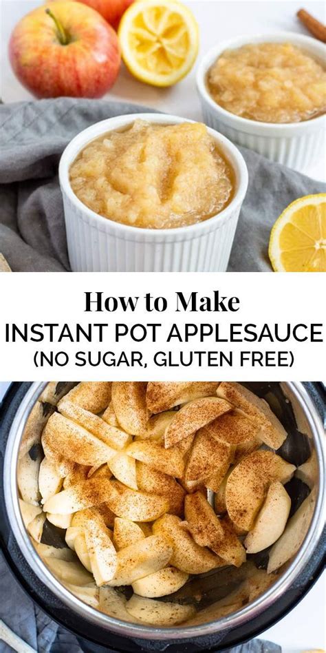 How To Make Instant Pot Applesauce No Sugar Gluten Free Recipe