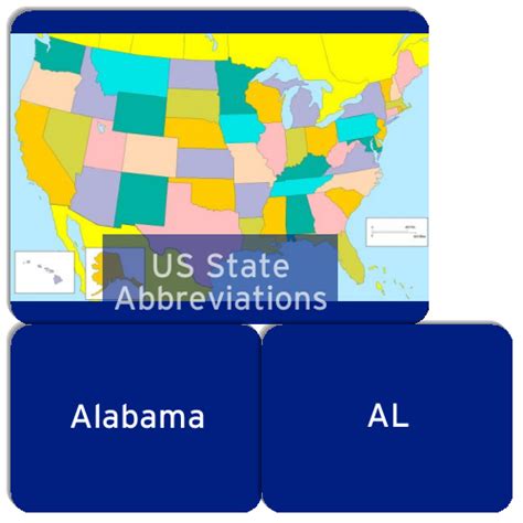 Us State Abbreviations Match The Memory