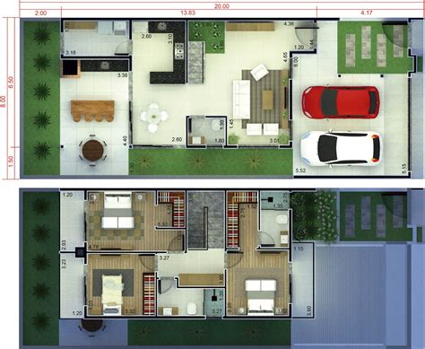Plano De Casa De 3 Habitaciones Con Balcón Planos De Casas Modelos