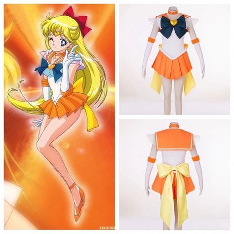 Buy Supers Sailor Moon Anime Cosplay Minako Aino Sailor Venus Cosplay Halloween