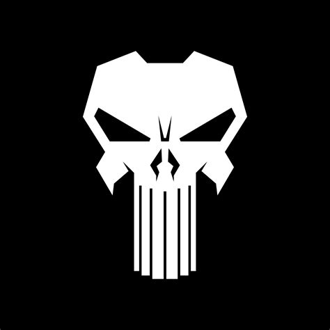 The Punisher Logo Wallpaper 4k Black Background Amoled 5k 8k