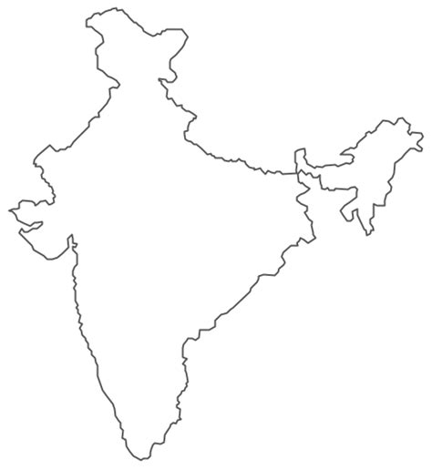 India Map Outline Png Clip Art Library