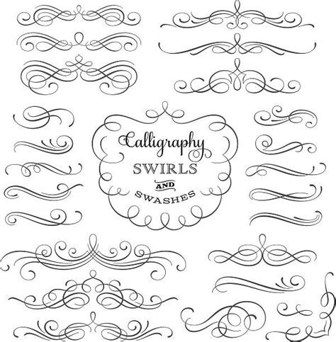 65500 Calligraphy Swirls Stock Illustrations Royalty Free Vector