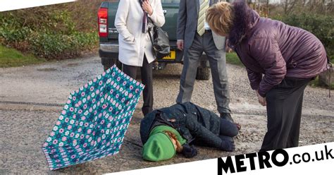 emmerdale spoilers laurel thomas is hit by a car soaps metro news