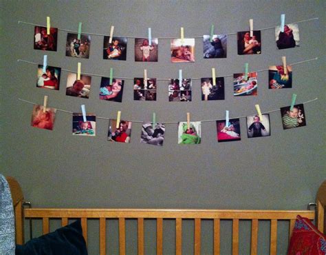 Looking for a new way to display. Mommy&Ollie: DIY: Clothespin Photo Display