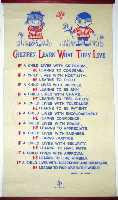 Children Learn What They Live Peaceful Parenting Pinterest