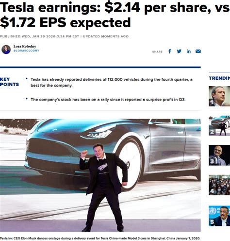 Tesla Is Starting With A Record It S Now The Highest Valued Us