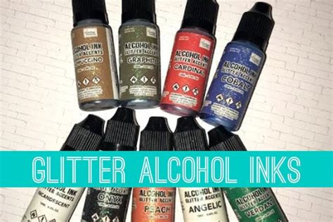 use these alcohol inks to add sparkle and shine to any design
