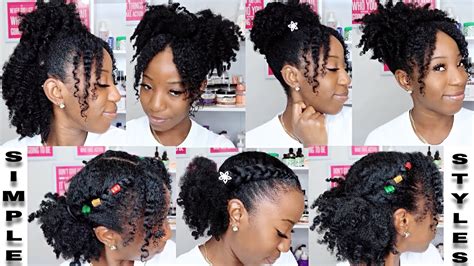 5 Quick And Easy Hairstyles For Natural Hair 4a4b Curls Kurly