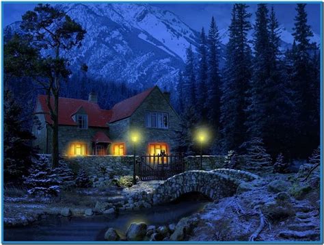 Free Download Christmas Cottage Christmas Wallpaper Download Free