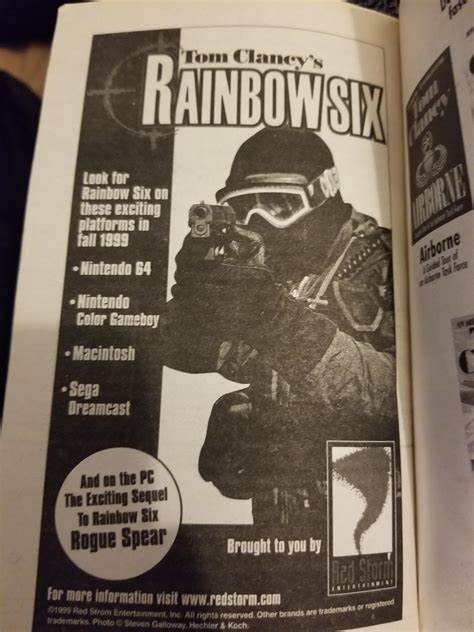 Rainbow Six Book Sequel Rainbow Six By Tom Clancy Not To Be