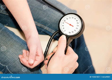 Doctor Measuring Blood Pressure Of Child Stock Image Image 15361821