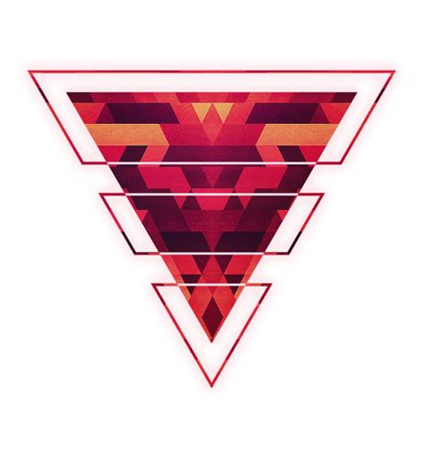 Abstract Red Geometric Triangle Texture Pattern Design