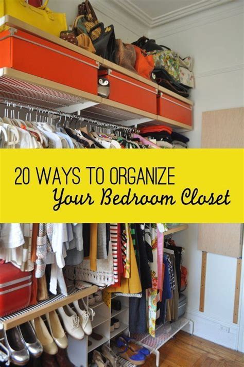 In this video i am showing you how to organise cupboard /small indian wardrobe/closet organisations for master bedroom or small house and how to save space. 20 Ways to Organize Your Bedroom Closet | Closet ...