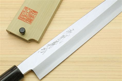 Yoshihiro Kasumi White Steel Yanagi Sushi Sashimi Japanese Knife Magno