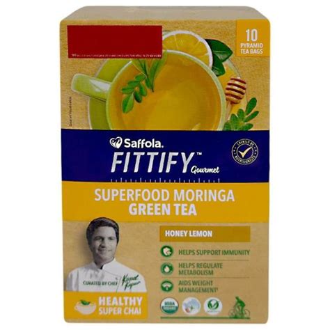 saffola fittify moringa honey lemon green tea 25 g jiomart