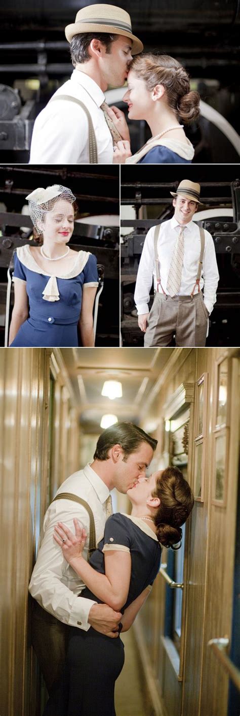Vintage Railroad Inspired Engagement Shoot Inspired By This Vintage Engagement Photos