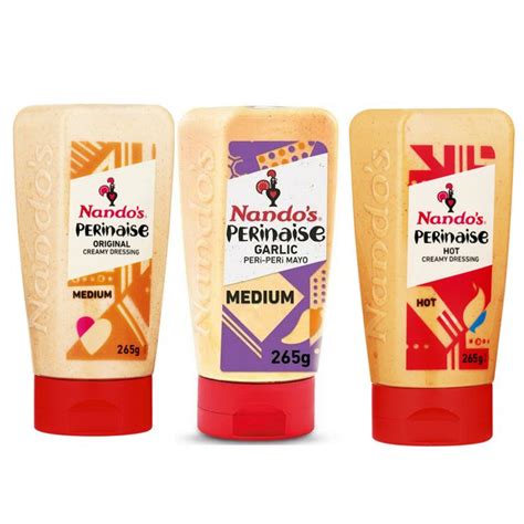 Nandos Perinaise Garlic Original Hot Creamy Dressing G Pack Of