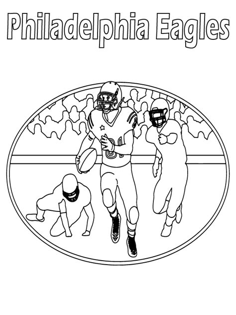 Philadelphia Eagles Team Coloring Page Free Printable Coloring Pages