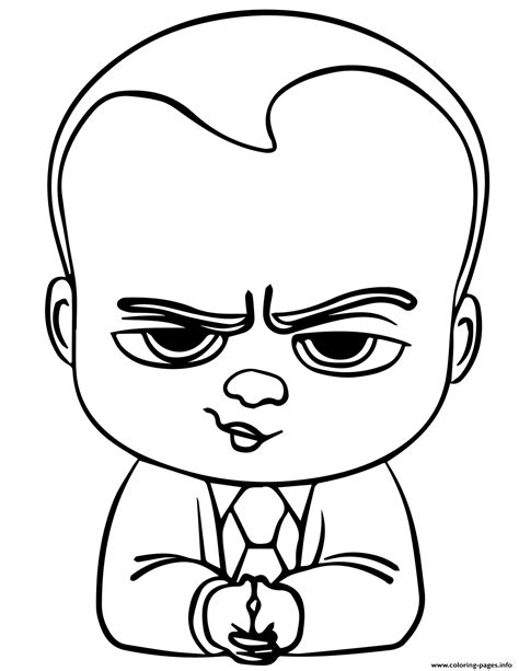 The Boss Baby Coloring Pages Printable