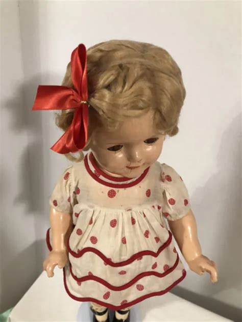 1930 s ideal 18” composition shirley temple doll head marked w old orig mark 95 00 picclick