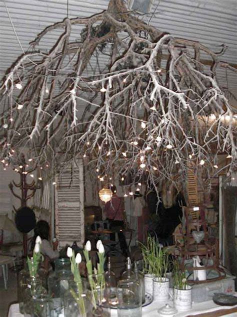 22 Diy Ideas For Rustic Tree Branch Chandeliers Diy Chandelier