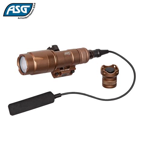 Tactical Torch With Pressure Pad 280 320 Lumens Tan Strike Systems Asg