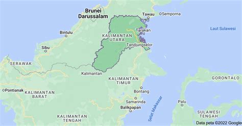 Gambar Peta Kalimantan Utara Beserta Kabupaten Dan Kota Tata Ruang Nasional