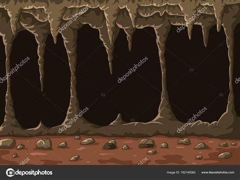 Cartoon The Cave With Stalactites Stock Vector Image By ©tigatelu