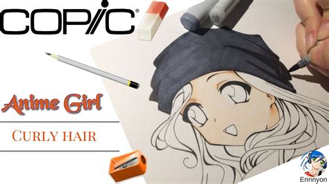 How To Draw Manga Anime Girl Curly Hair Youtube