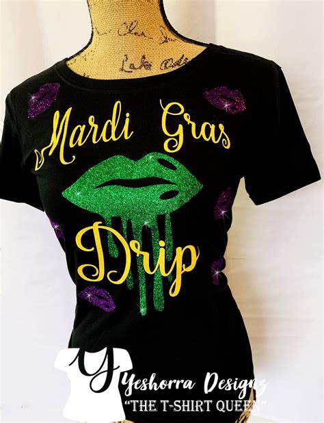 Mardi Gras Shirt For Women Mardi Gras Drip New Orleans Shirt Etsy