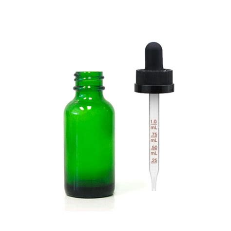 30ml Gold Boston Round Bottle With Black Crc Graduated Dropper