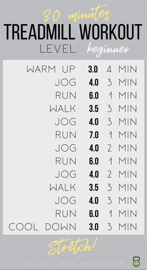 Fitnessgear 30 Minute Treadmill Workout Treadmill Workout Beginner