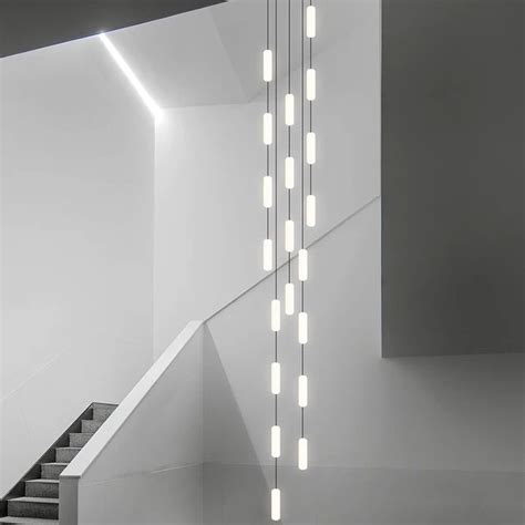 Staircase Light Long Chandelier Modern Minimalist Villa Duplex Loft