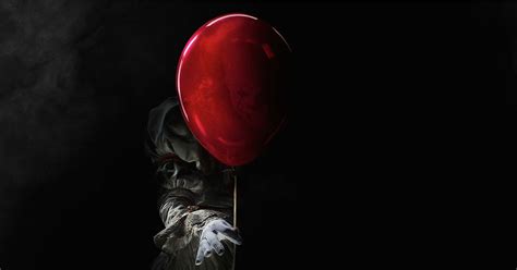 Red Balloon With Penny Wise Head Wallpaper Movie It Clown Pennywise It Scary P